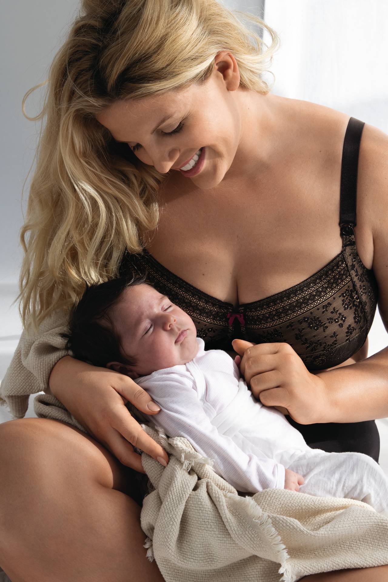 Maternity Nursing Bra Pregnant Women Mother Mama Open Breast Bra Cotton  Wire Free Sleeping Underwear 