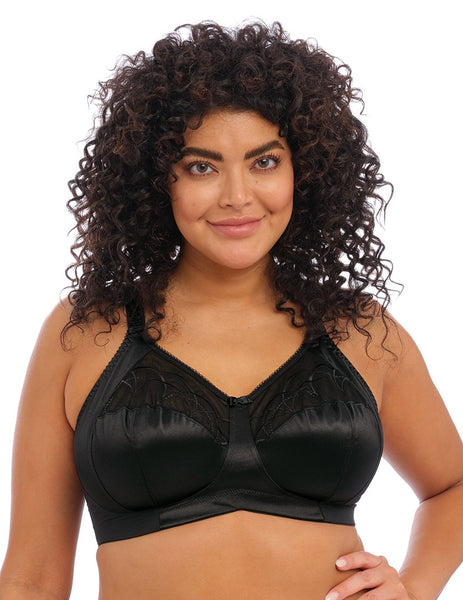Elomi Cate Bra Full Cup Wirefree Supportive Plus Size Bras Lingerie 4033  Ink