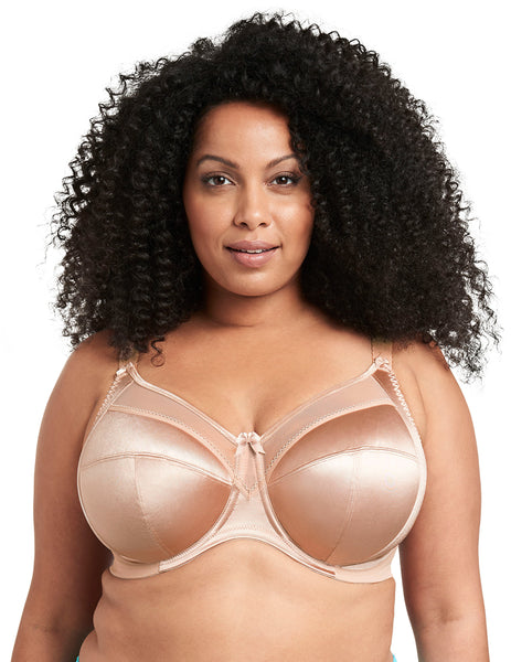 Goddess Keira Gd6090 Fawn Underwire Banded Bra Hourglass Lingerie 