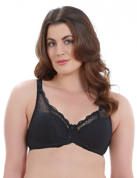 Goddess Michelle Underwire Padded Banded Bra GD5000 / Sand, Blk- 38-46 B-DD  Cup