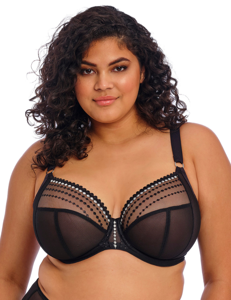 Elomi Matilda EL8900 Black Underwire Plunge Bra