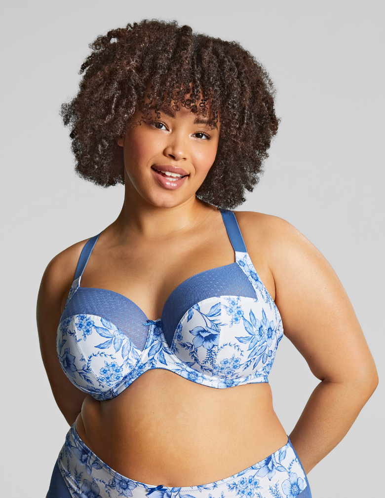 Panache Sculptresse Bliss 10685A Blue Floral Full Cup Bra