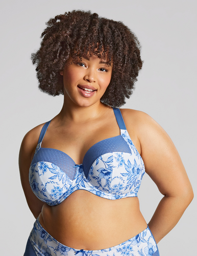 Panache Sculptresse Bliss 10685A Blue Floral Full Cup Bra