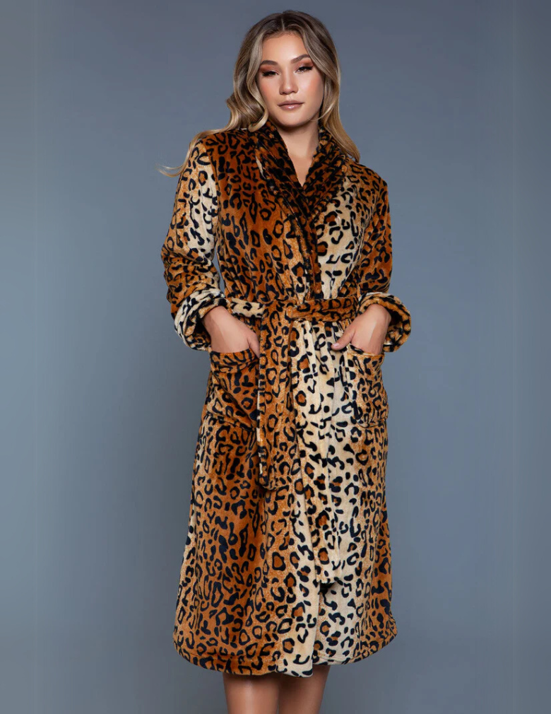 Be Wicked 2071 Leopard Robe