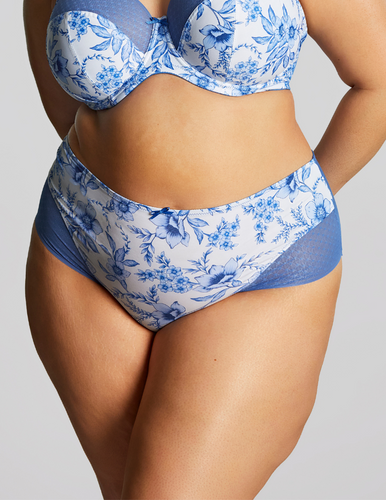 Panache Sculptresse Bliss 10682 Blue Floral Deep Brief