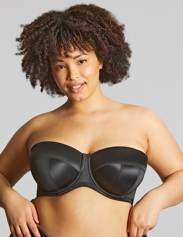 Panache Sculptresse Dana 9670 Black Molded Strapless Bra