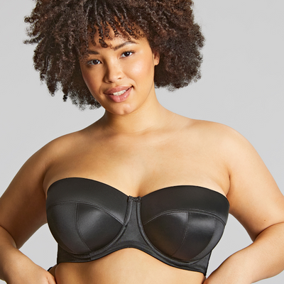 Panache Sculptresse Dana 9670 Black Molded Strapless Bra