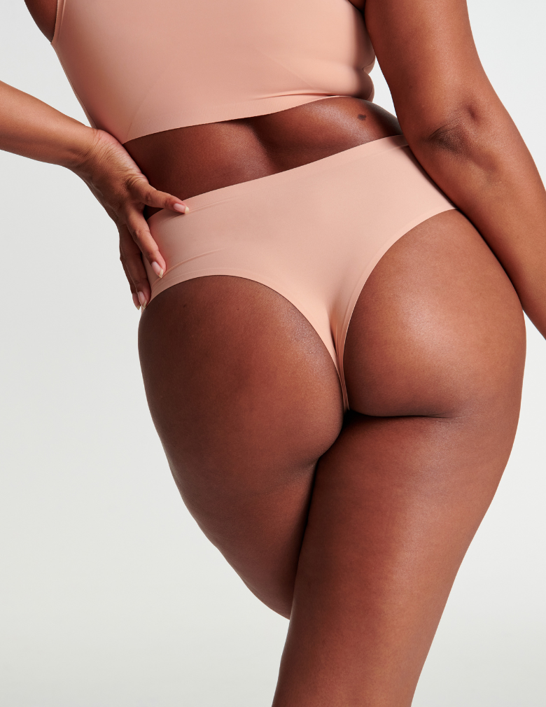 Evelyn & Bobbie High-Waisted Thong EB1703 Himalayan Salt