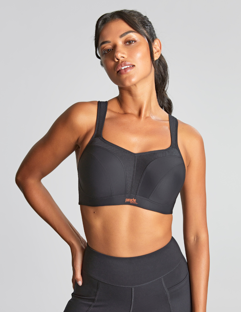 Panache Power 5021 Black Convertible Underwire Sports Bra