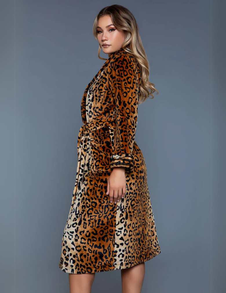 Be Wicked 2071 Leopard Robe