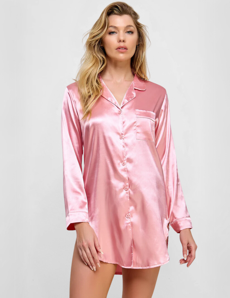 Be Wicked BW1788 Kimberly Satin Sleepshirt