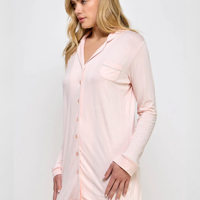 Be Wicked 2088 Mahina Sleep Shirt Peach