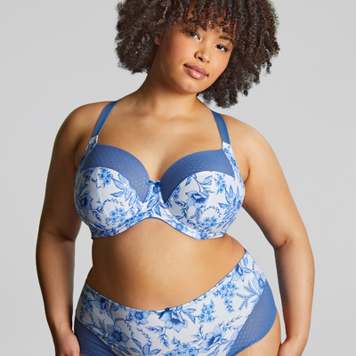 Panache Sculptresse Bliss 10685A Blue Floral Full Cup Bra