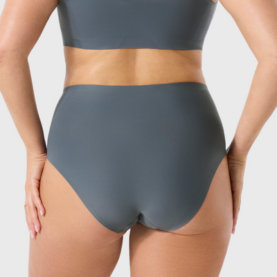 Evelyn & Bobbie High-Waisted Retro Bikini EB1704 Slate Grey