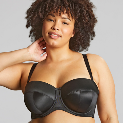 Panache Sculptresse Dana 9670 Black Molded Strapless Bra