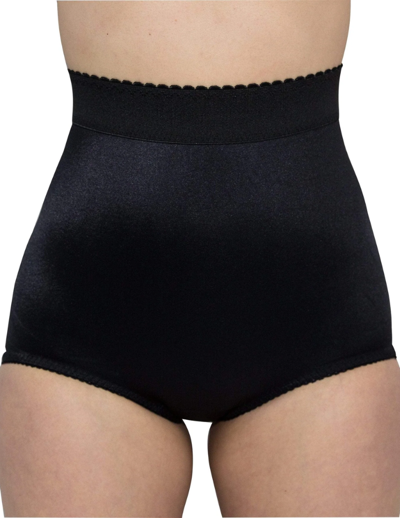 RAGO 513 High Waist Light Shaping Panty Brief black front view