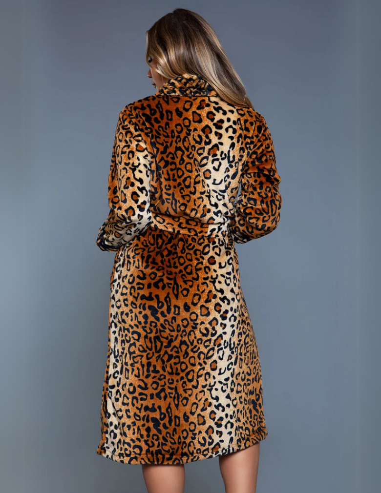 Be Wicked 2071 Leopard Robe