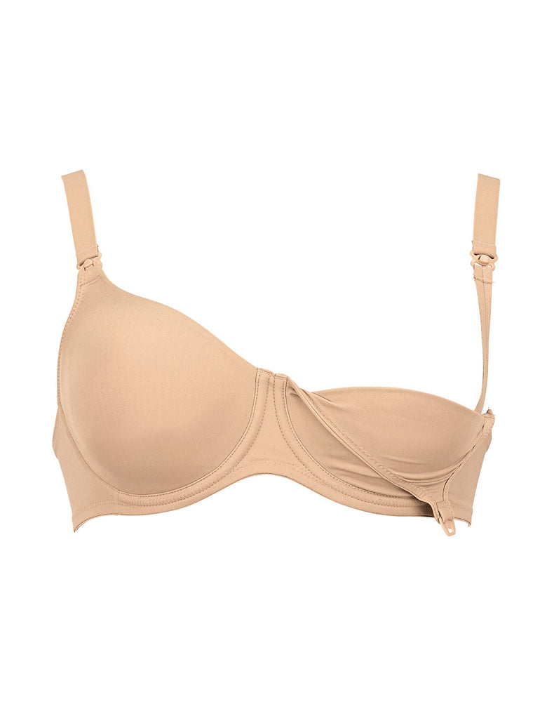 Full Figure Non-wired Seamless Padded Bra with Wide Straps Anita 5811 Desert