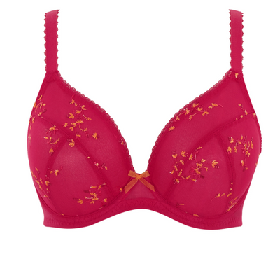 Panache Meadow 10976 Raspberry Plunge Bra cutout on white background