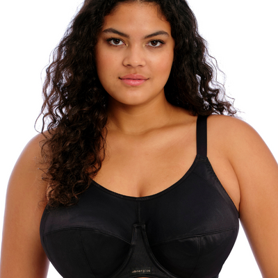 Elomi Energise EL8041 Black Underwire Sports J-Hook Bra