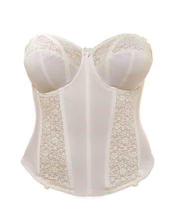 Goddess Adelaide GD6662 White Underwire Basque/Longline