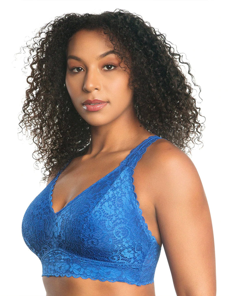 Adriana Lace Bralette with J-Hook Sapphire 38FF by Parfait